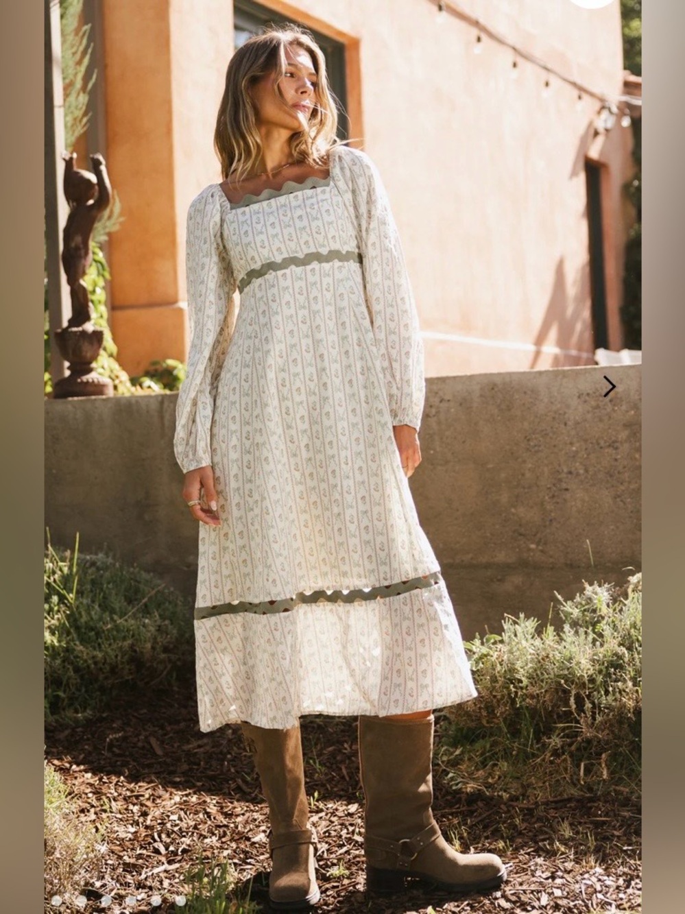 Boheme Mylo Bow Midi Dress